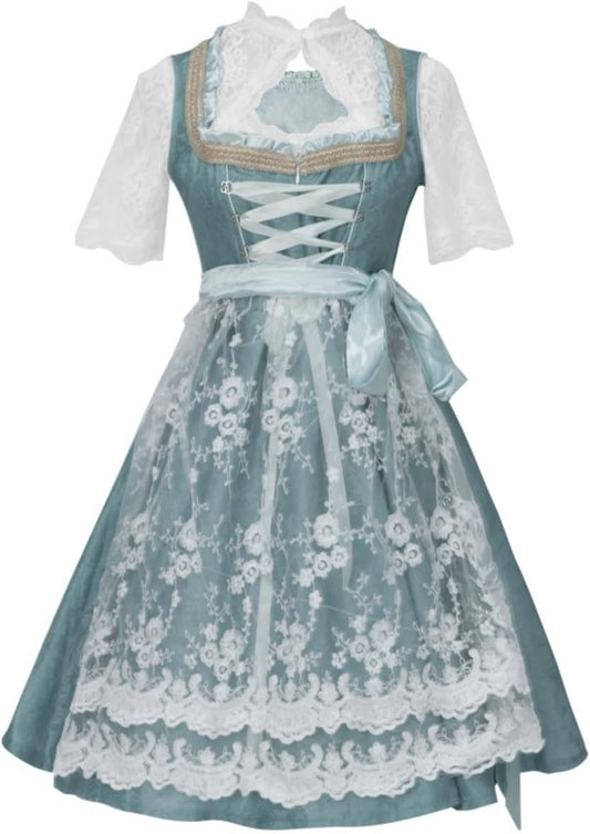 Dirndl Dresses Women Oktoberfest Bavarian Dress German Clothing Costume Halloween Party Maid Outfits