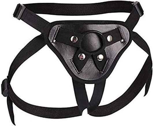 Soft Comfortable Adjustable Unisex Underwear Strapless Underwear Brief - Harness Wearable Strapless Harnesses Panties Black