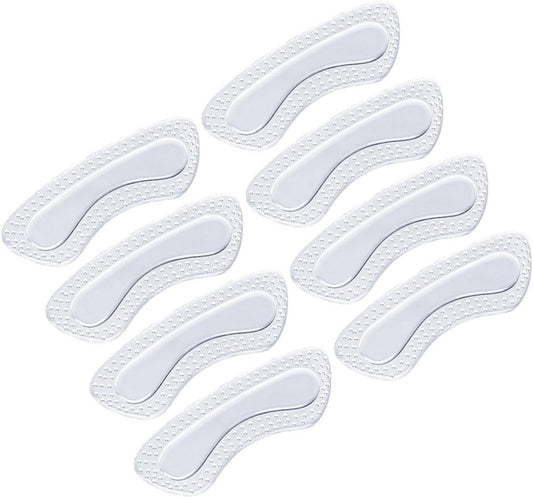 FRCOLOR 4 Pairs Gel Heel Cushions for Back of Heel Wear-Resistant for Women’s Shoes Anti-Friction Foot Inserts for Blister Prevention and Shoe Fit Adjustment