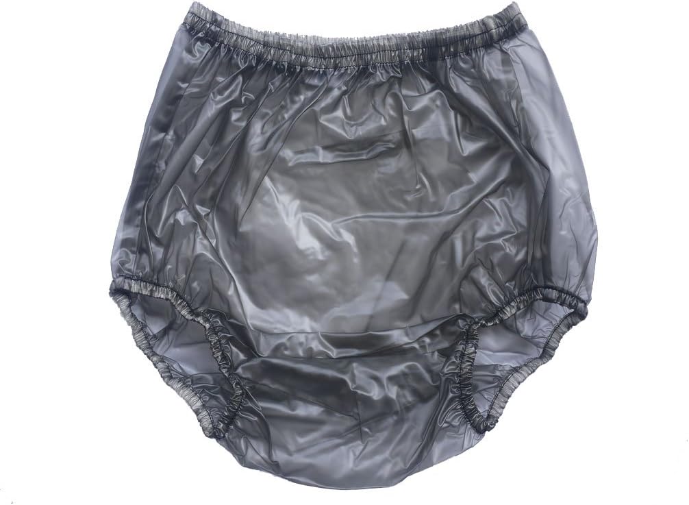 Haian High-Waisted Adult Incontinence Pull-on Plastic Waterproof Pants 3 Pack (X-Large)