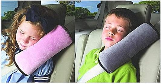 2 pcs Auto Pillow Car Safety Belt Protect, Shoulder Pad, Adjust Vehicle Seat Belt Cushion for Kids ï¼Greyï¼Pinkï¼