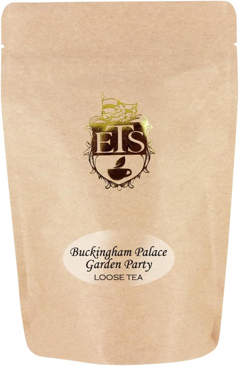 English Tea Store Buckingham Palace Garden Party Tea - 16oz | Loose Leaf Black Tea with Earl Grey and Jasmine Notes | Ceylon Assam Kenya Blend | Medium Bodied Elegant Afternoon Tea