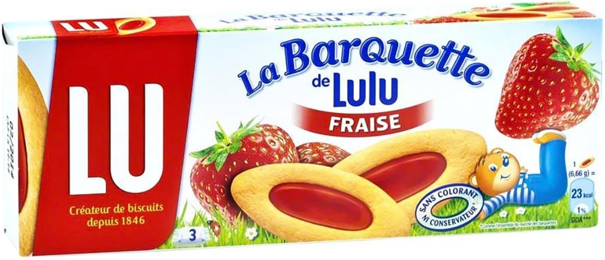 French Cookies LU Barquettes Strawberry