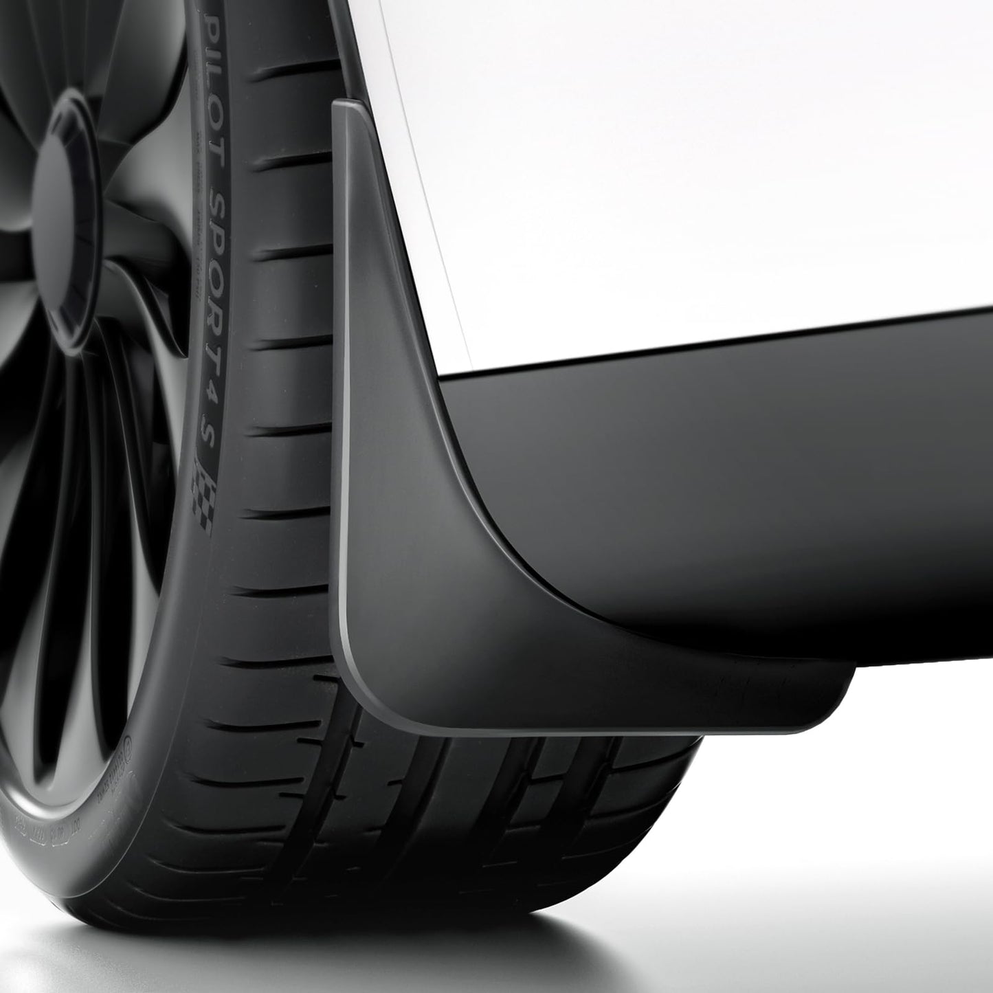 REEVAA Tesla Model Y Accessories - Mud Flaps [Protect Paint, No Drilling Required] All-Weather Splash Guard Body Kits for Model Y 2019-2024, Black (Set of 4)
