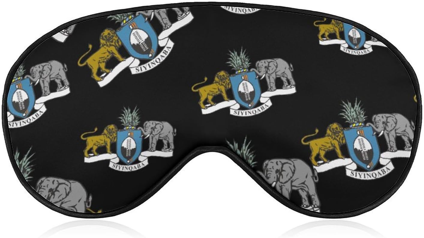 Coat of Arms of Eswatini Sleep Mask for Side Sleeper Women Men Soft Eye Pad Cover Masks for Sleeping