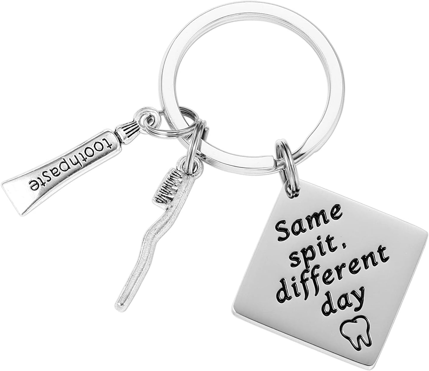 HUTIMY Dentist Gifts Keychain for Men Women Funny Dental Hygienist Gift Ideas with Tooth Charm Dentists Assistant Key Chains Jewelry Dental Keychain