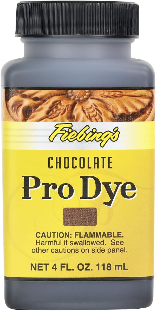 Fiebing's Pro Dye Leather Dye (4 Fl Oz) - Alcohol-Based, Penetrating, Permanent Dye for Shoes, Belts, Furniture - Vivid Color, Superior Color Fastness