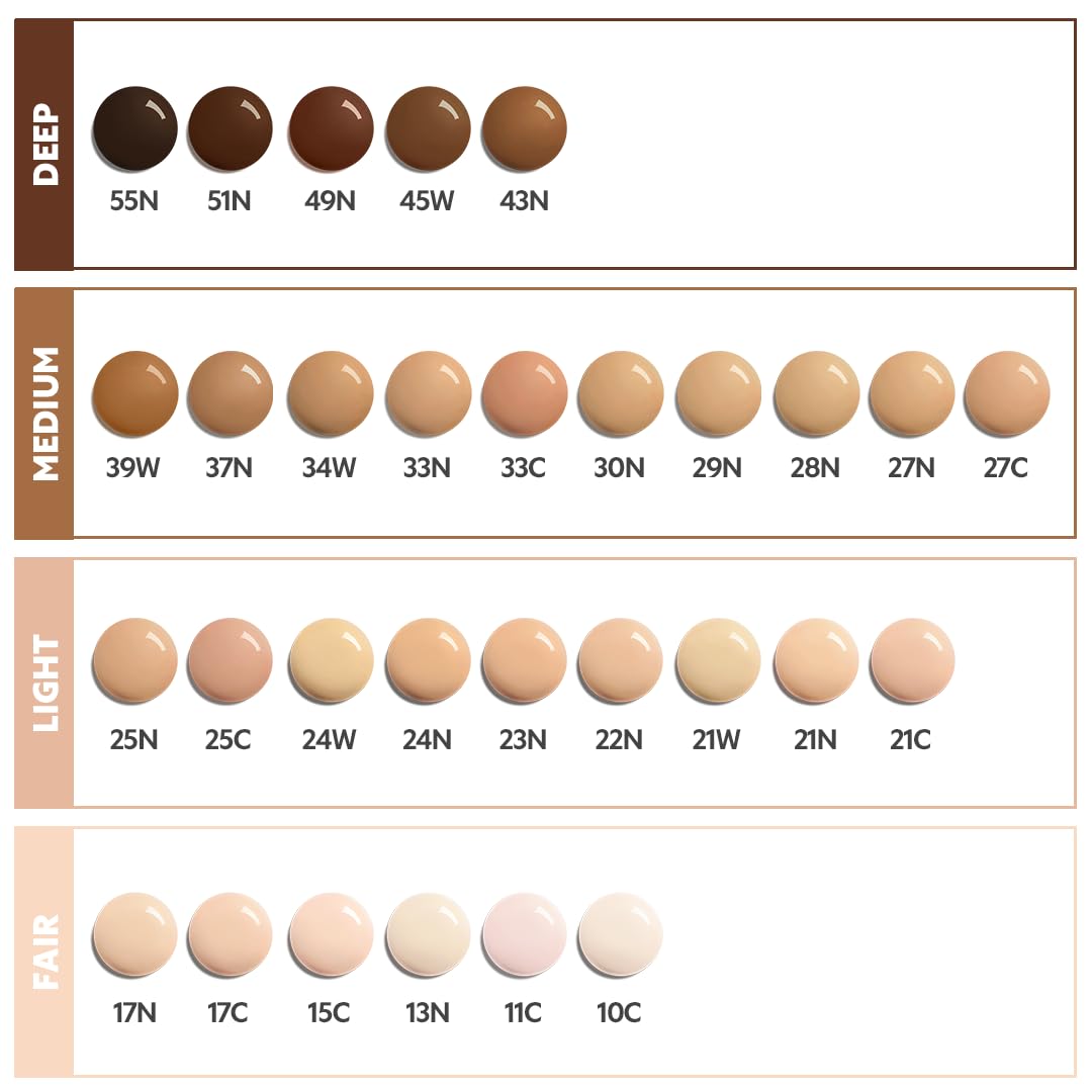 TIRTIR Mask Fit Red FoundationㅣLong Lasting Flawless Coverage, Energy Essence, Lightweight, Hydrating, Pore-Blurring, Breathable Satin Finish, Makeup, Radiant Skin, #21C Cool Ivory, 1.01 Fl Oz