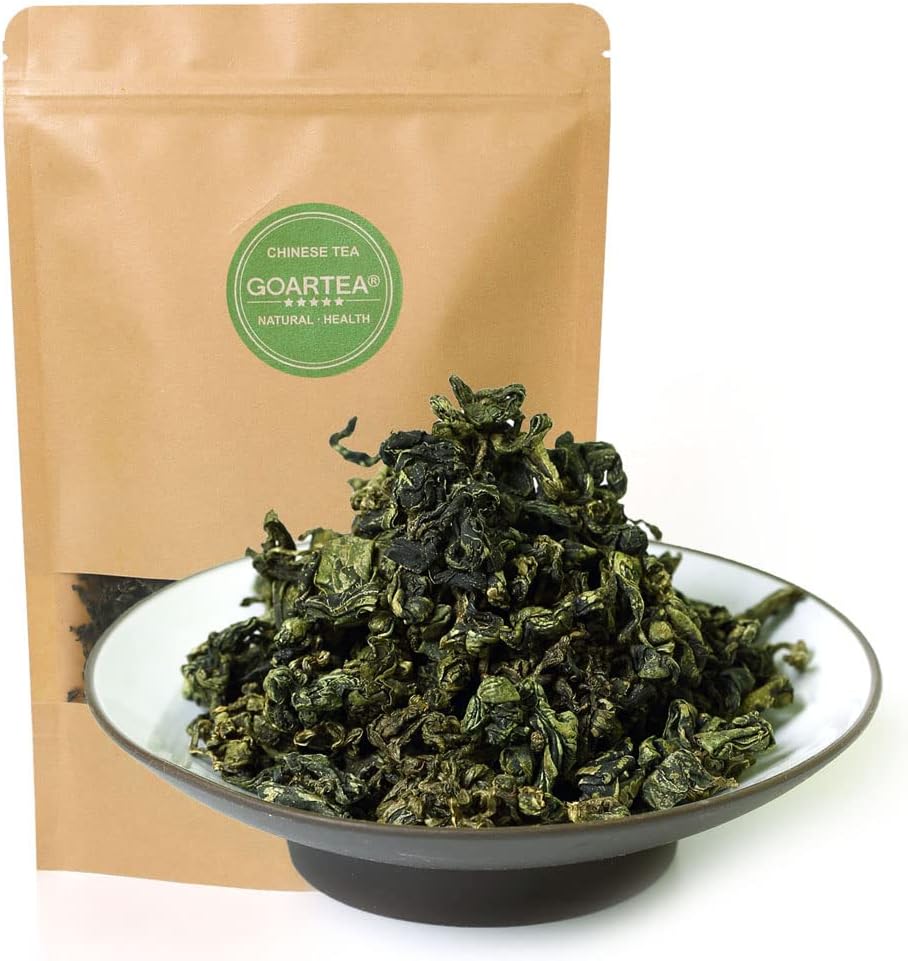 GOARTEA 4Pcs 250g / 35.2oz Premium Seven Leaf Jiaogulan Gynostemma Chinese Herbal GREEN TEA Loose Leaf