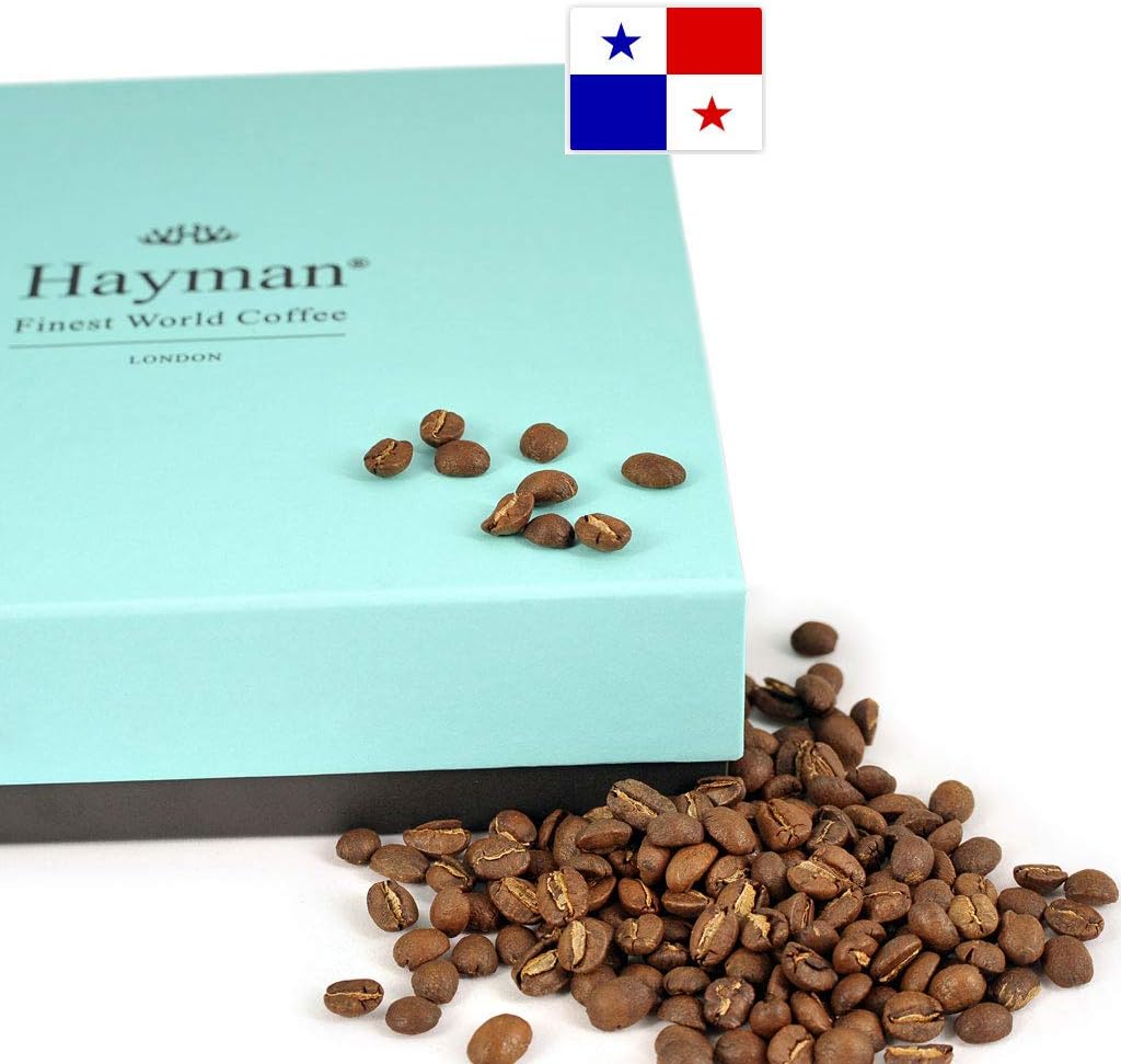 Hayman, 100% Panama Geisha Coffee Beans, Whole Bean, Medium Roast, 7oz | Fresh Roasted Panamanian Gesha Coffee
