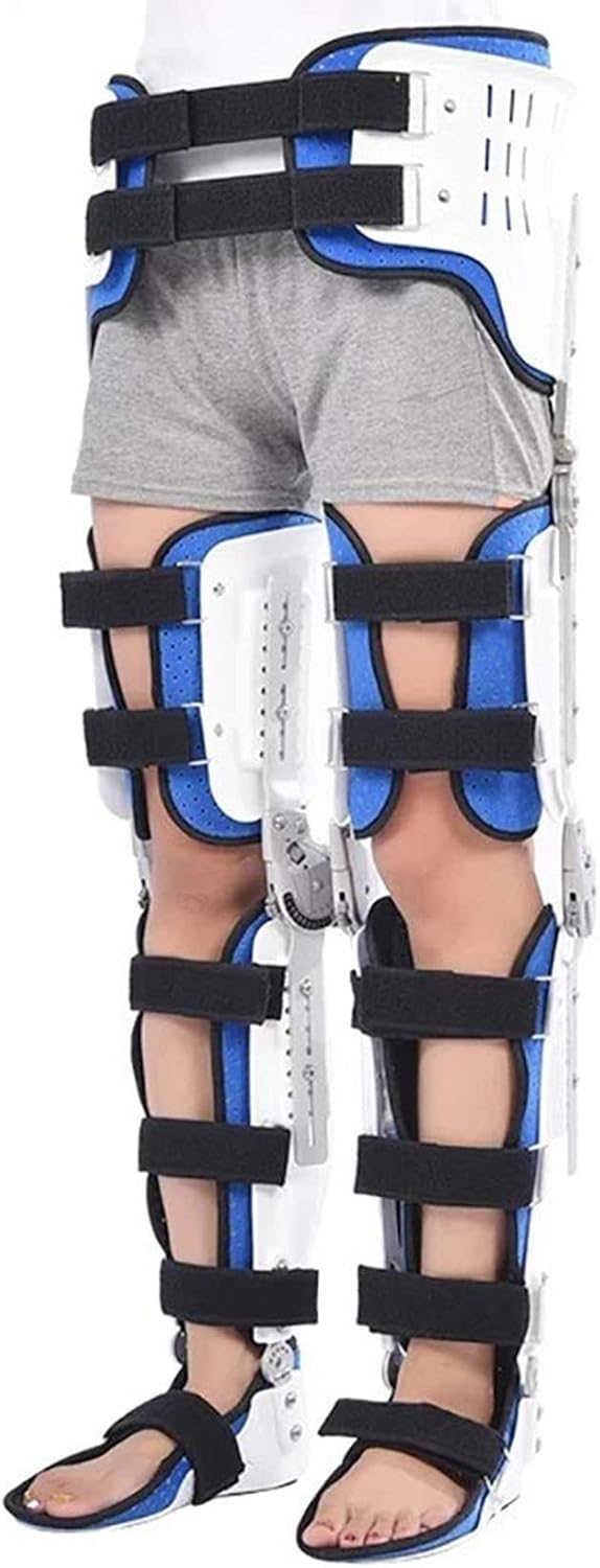 Ankle Foot Orthosis Brace, Hip Sacrum Waist Knee Ankle Foot Joint Fixation Brace, Thigh Knee Leg Ankle Fixed Limb Strap Joint Support Stabilizer Fixed 1