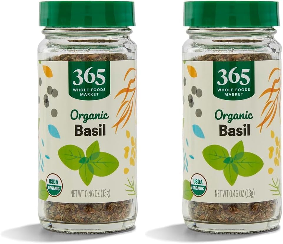 365 by Whole Foods Market, Basil Organic, 0.46 Ounce (Pack of 2)