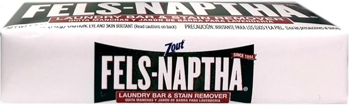 Fels Naptha Laundry Soap & Stain Remover Bar, Pack of 3
