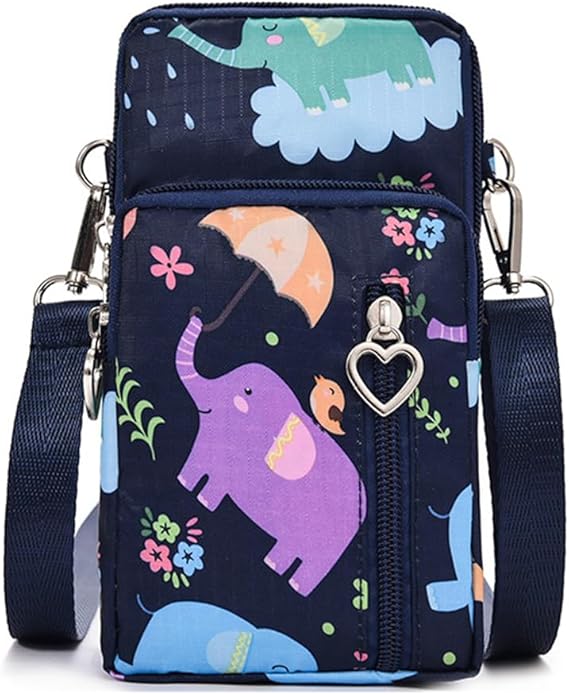 JANKS Small Crossbody Bag for Women - Mini Phone Purses with Crossbody Strap and Wallet - Nylon Arm Bag