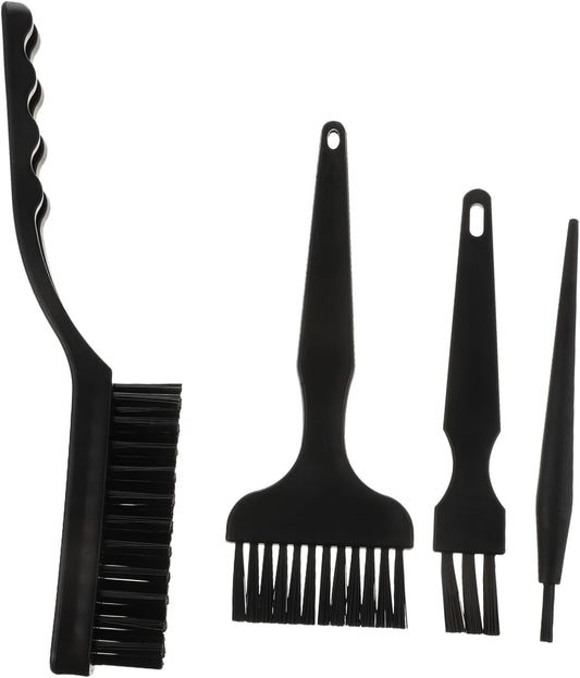 ULTECHNOVO 4pcs -Static Cleaning Brush Kit Portable Handle Dust Cleaning Equipment for Keyboards Circuit Boards Fans USB Ports and Household Appliances