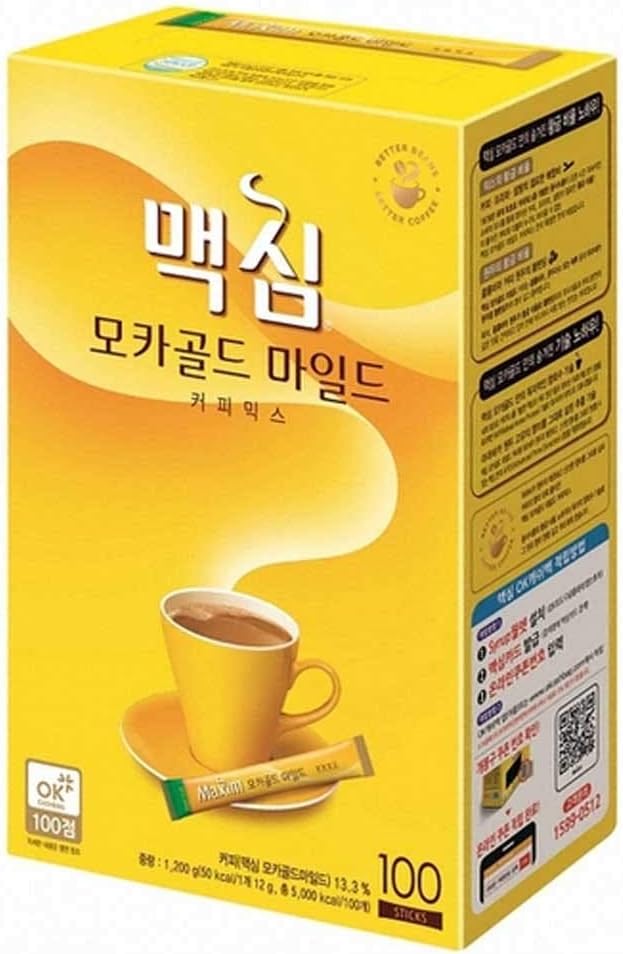 Maxim Mocha Gold Mild Coffee Mix 맥심 모카골드 커피믹스 100T