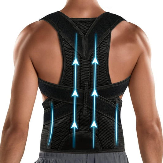 Posture Corrector for Men&Women - Back Brace for Lumbar Support and Upright - Breathable Back Straightener Back Corrector Posture(Large(33-37 Inch))