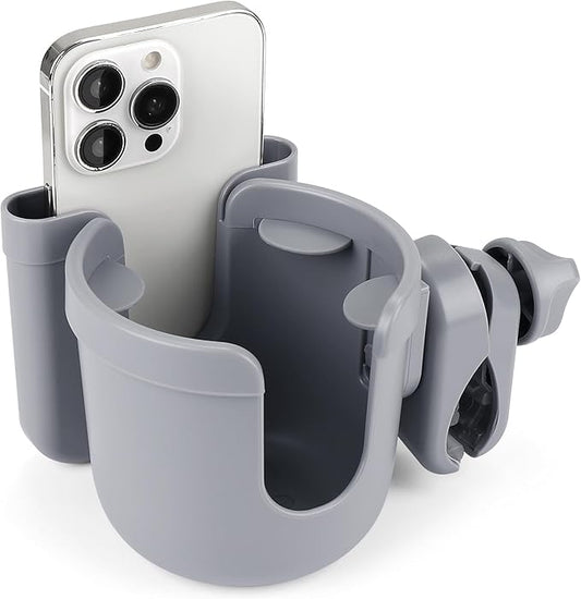 Accmor 2-in-1 Walker Cup Holder with Phone Holder, Wheelchair Cup Holder, Rollator Cup Holder, Cup Phone Holder for Walker, Wheelchair, Rollator, Mobility Scooter