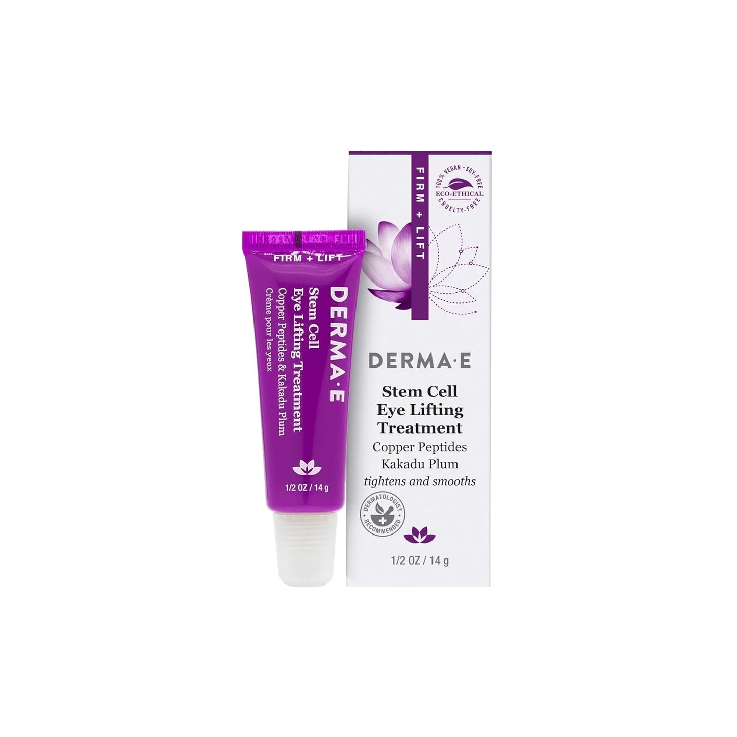 Derma E Stem Cell Lifting Eye Treatment â Multi Action Firming and Tightening Under Eye and Upper Eyelid Cream - Hydrating and Revitalizing Moisturizer, 0.5oz