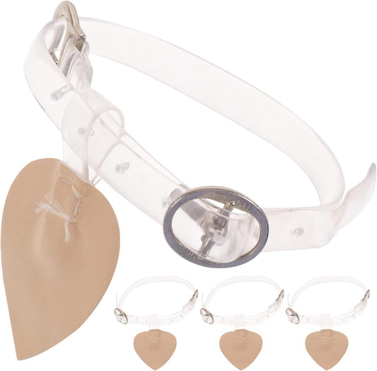 FRCOLOR 2 Pairs Adjustable Transparent Shoe Straps for Heels Women Anti Slip High Heel Bands for Loose Shoes Comfortable Detachable Ankle Straps for Pumps Sandals Boots