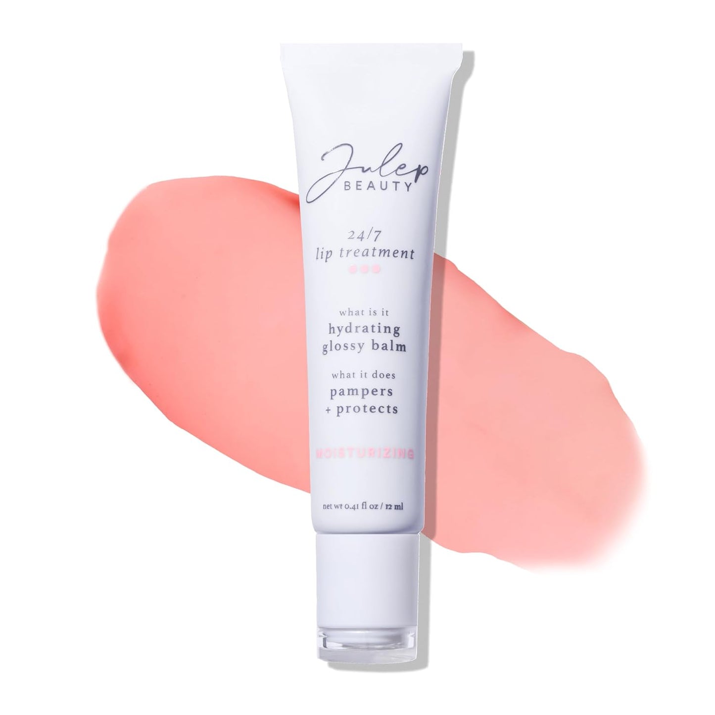 Julep 24/7 Lip Treatment – Hydrating & Glossy Lip Balm and Lip Sleeping Mask with Shea Butter – Moisturize, Protect & Soothe – Vegan & Cruelty-Free - Hint of Tint