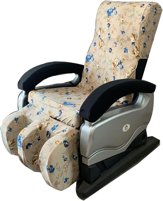 Shiatsu Massage Chair Cover, Washable Printing Massage Chair Cover Stretch Fabrics Recliner Wing Chair Slipcovers for Old-Style Massage Chairs,Suit 1