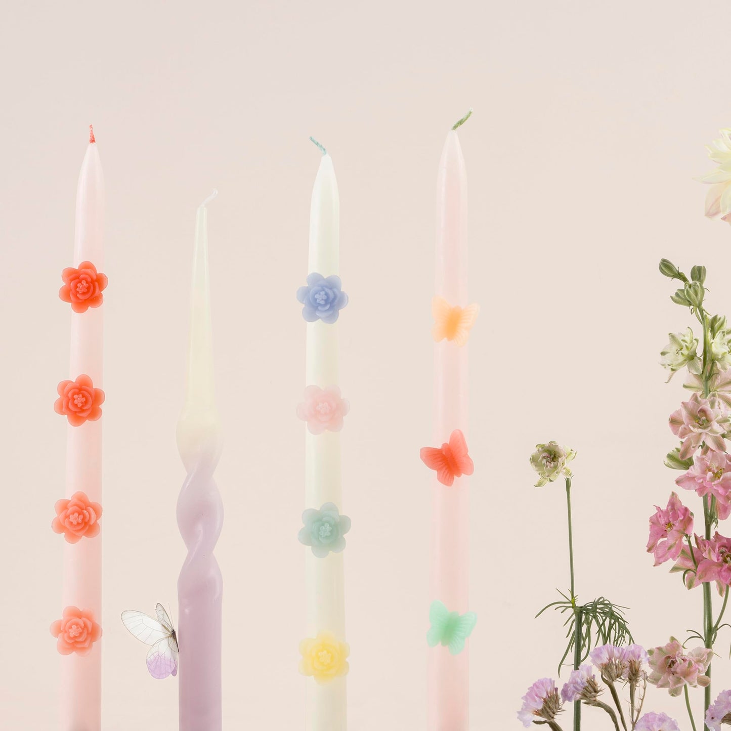 Meri Meri Tapered Candles (Pack of 2), 11.25" Tall, Unscented, Meri Meri Candles