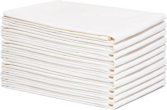 Wholesale Flour Sack Kitchen Towels â 50 Pack, Unbleached, All-Natural 100% Cotton Bulk Flour Sack Towels â Toxic-Free and Dye-Free - Extra Large Size 27âx27â (Natural â 50 Pack)