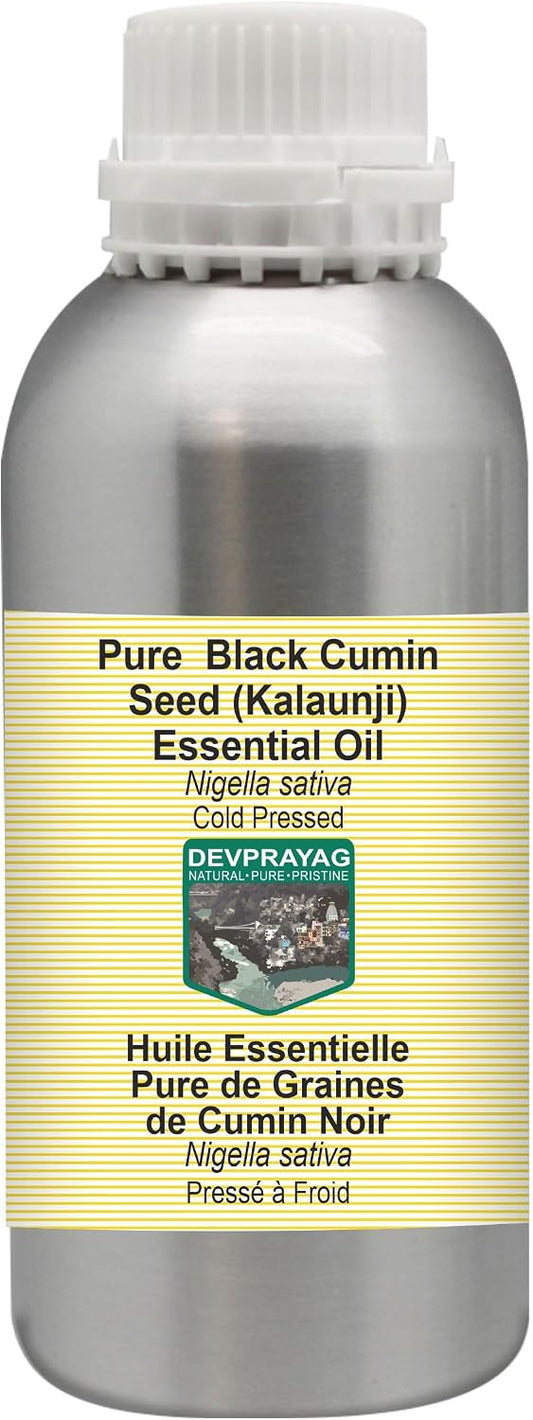 Pure Black Cumin Seed (Kalaunji) Carrier Oil (Nigella Sativa) Cold Pressed 1250ml (42 oz)