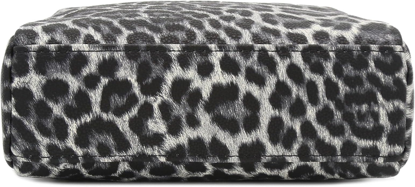 FashionPuzzle Triple Zip Small Crossbody Bag