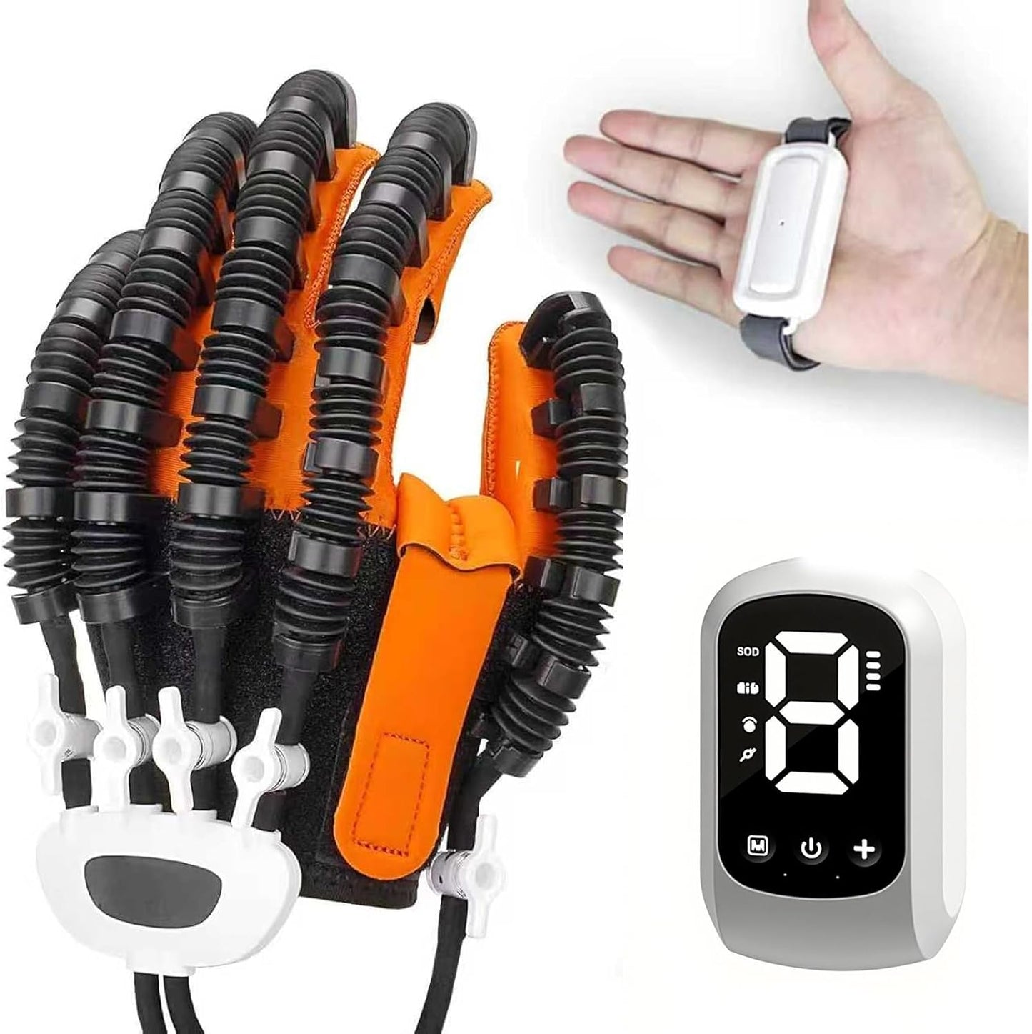 Rehabilitation Gloves, Robot Hand, Finger Rehabilitation Glove for Hand Exerciser, Trainer Robot Glove, Robotic Gloves for Stroke Hemiplegia Fingers Strength Training Device (Right, S)
