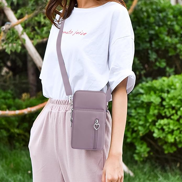 BIAOTIE Lightweight Small Crossbody bags Cell Phone Purses Travel Pouch Shoulder Bag for Women