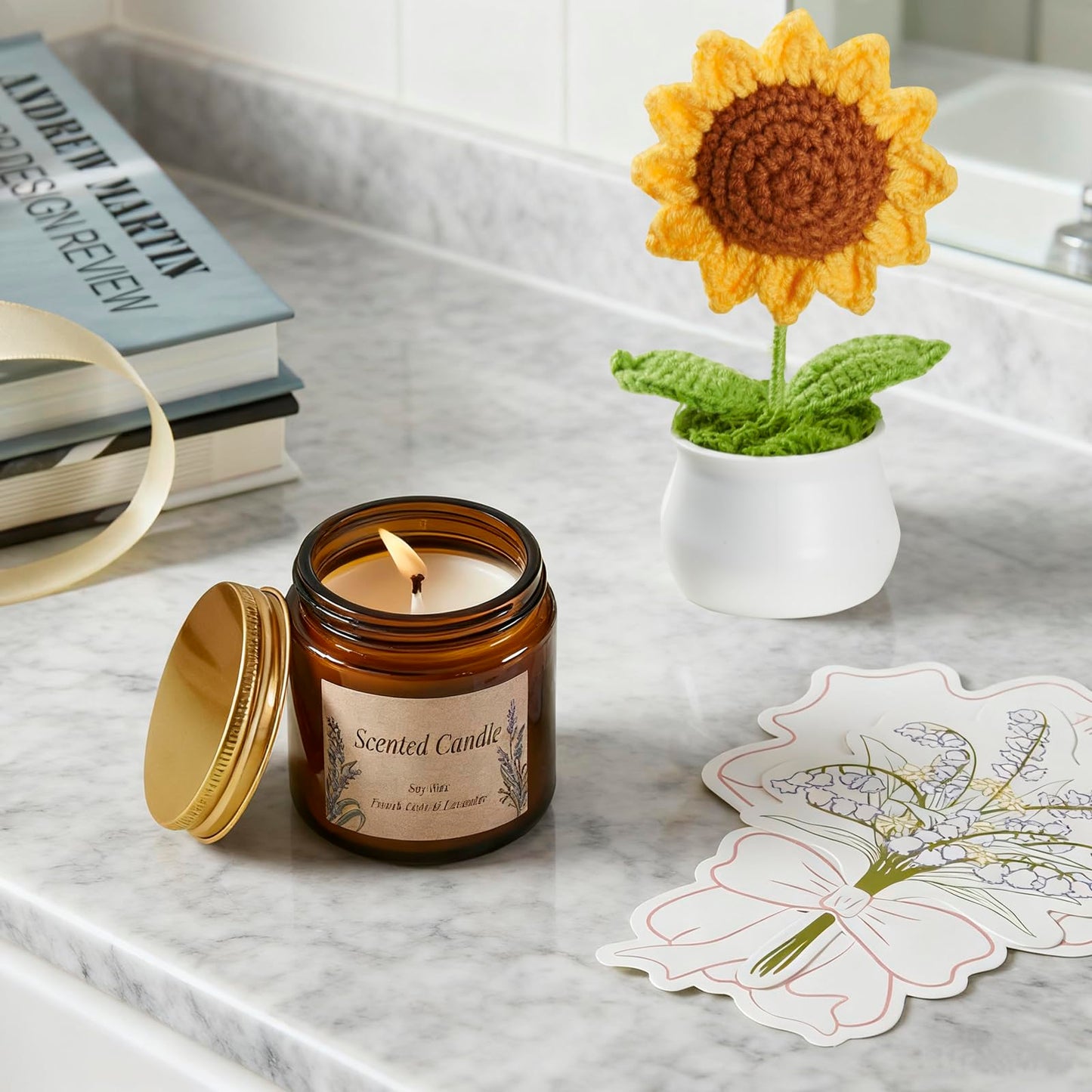 Birthday Gifts for Women, Sending Sunshine Sunflower, Self Care Set Get Well Soon Gift Baskets, Sending Hug Baskets Package, Thinking of You Gift for Mom Best Friend Her Wife Sister Girlfriend Grandma
