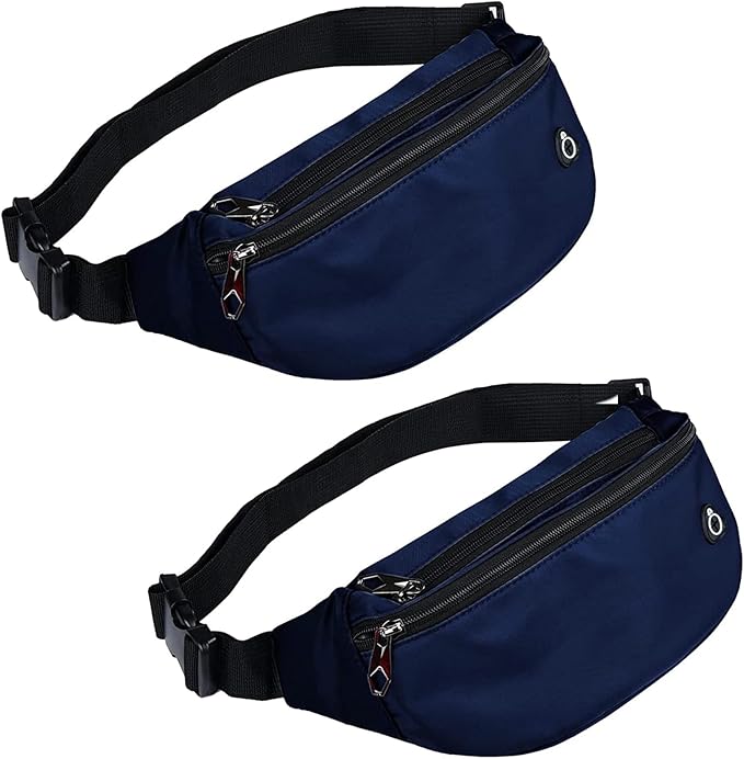 Fanny Packs for Men and Women, Waterproof Sports Waist Pack Bag for Travel Hiking Running Hands-free