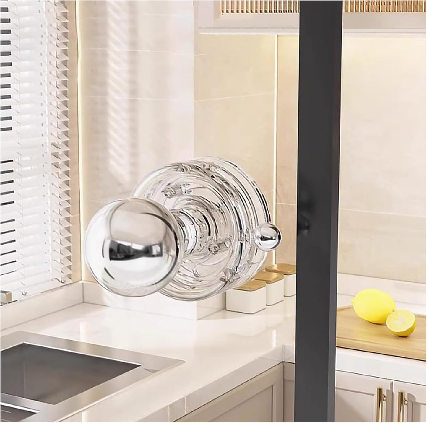 Powerful Suction Cup Glass Mirror Door Handle, Refrigerator Drawer Bathroom Wall armrest, Bathtub Shower Handle Kitchen Drawer Cabinet knob Suction Cup (Transparent)