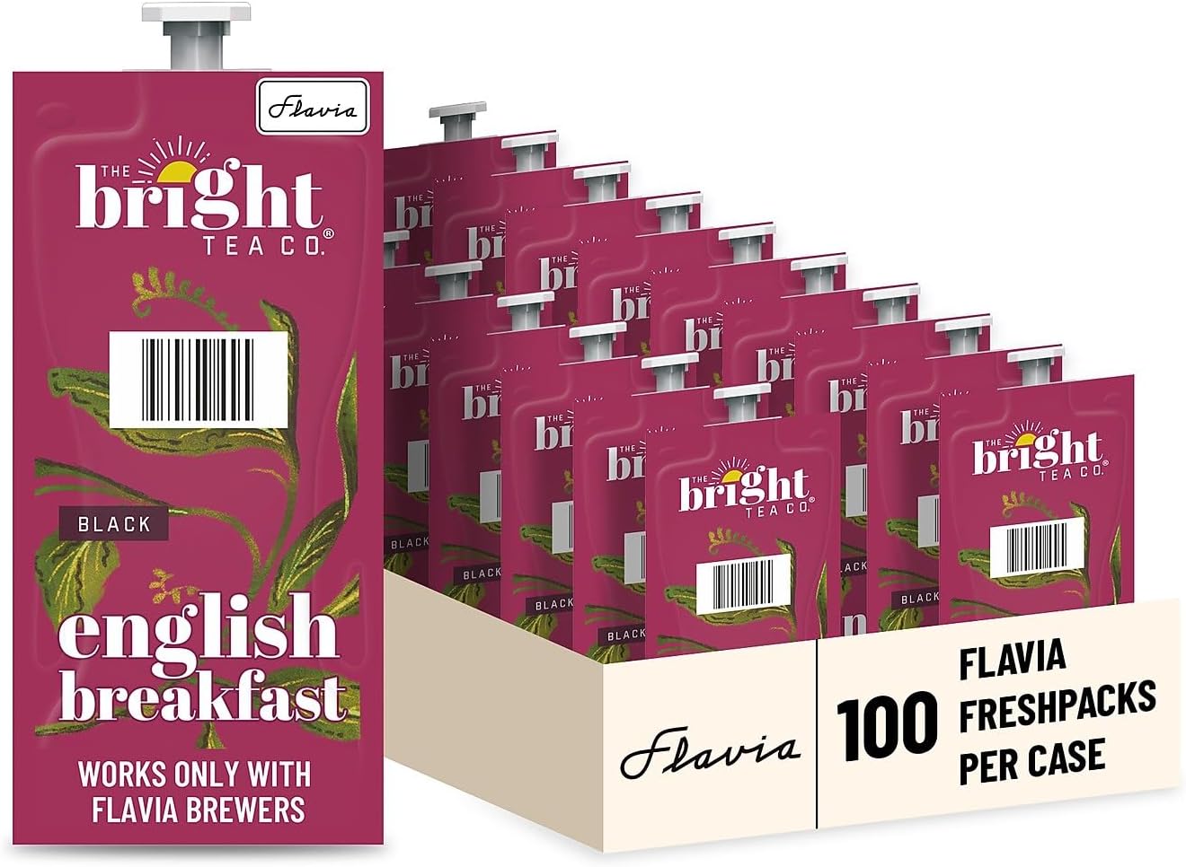 Bright Tea Co. B507 Bright Tea English Breakfast, 10/CT, Red