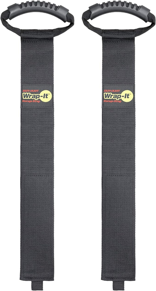 Easy-Carry Wrap-It Storage Straps - 36â (2-Pack) â Heavy-Duty Hook and Loop Cord Carrying Strap, Hanger, and Organizer with Handle for Pool Hoses, Garden Hoses, Cords, Cables and More