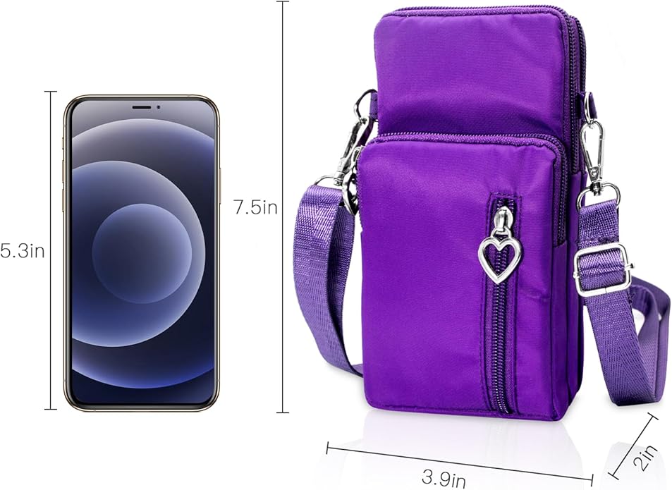 BIAOTIE Lightweight Small Crossbody bags Cell Phone Purses Travel Pouch Shoulder Bag for Women