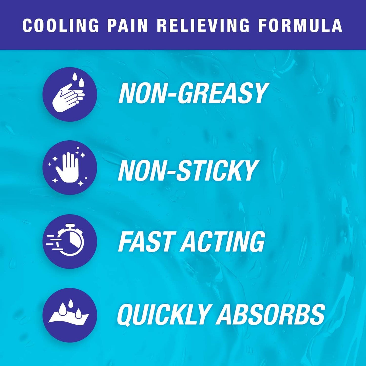 Blue Goo Pain Relieving Gel – for Back, Neck, Muscle and Joint Pain, Fast-Acting Cooling and Soothing Relief with 100% Pure Emu Oil, 4 oz (2 Pack)