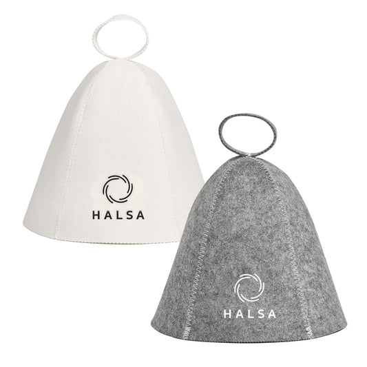 Halsa Sauna Hat 2 Pack â Felt Sauna Hats for Men & Women, Heat Protection Caps for Sauna, Steam Room & Banya, Soft Durable Comfortable Headwear for Hot Room & Sweat Sessions Multi Color