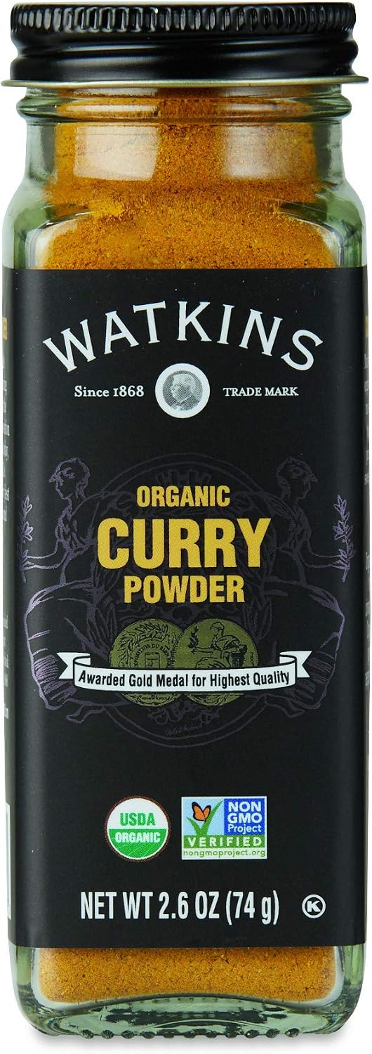 Watkins Organic Curry Powder, Non-GMO, Kosher, 2.6 Ounce Jar, 1-Pack