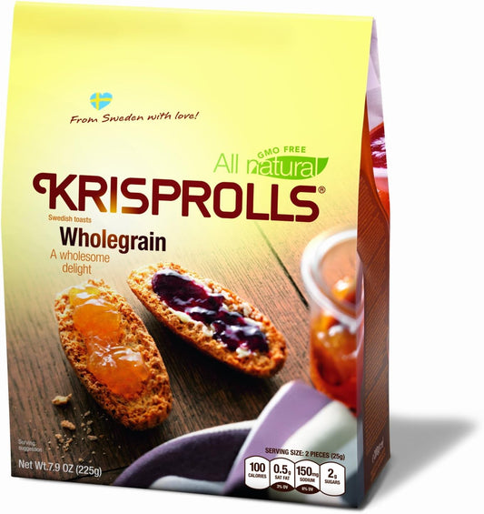 Pagen Original Wholegrain Wheat Krisprolls, 7.9 Ounce