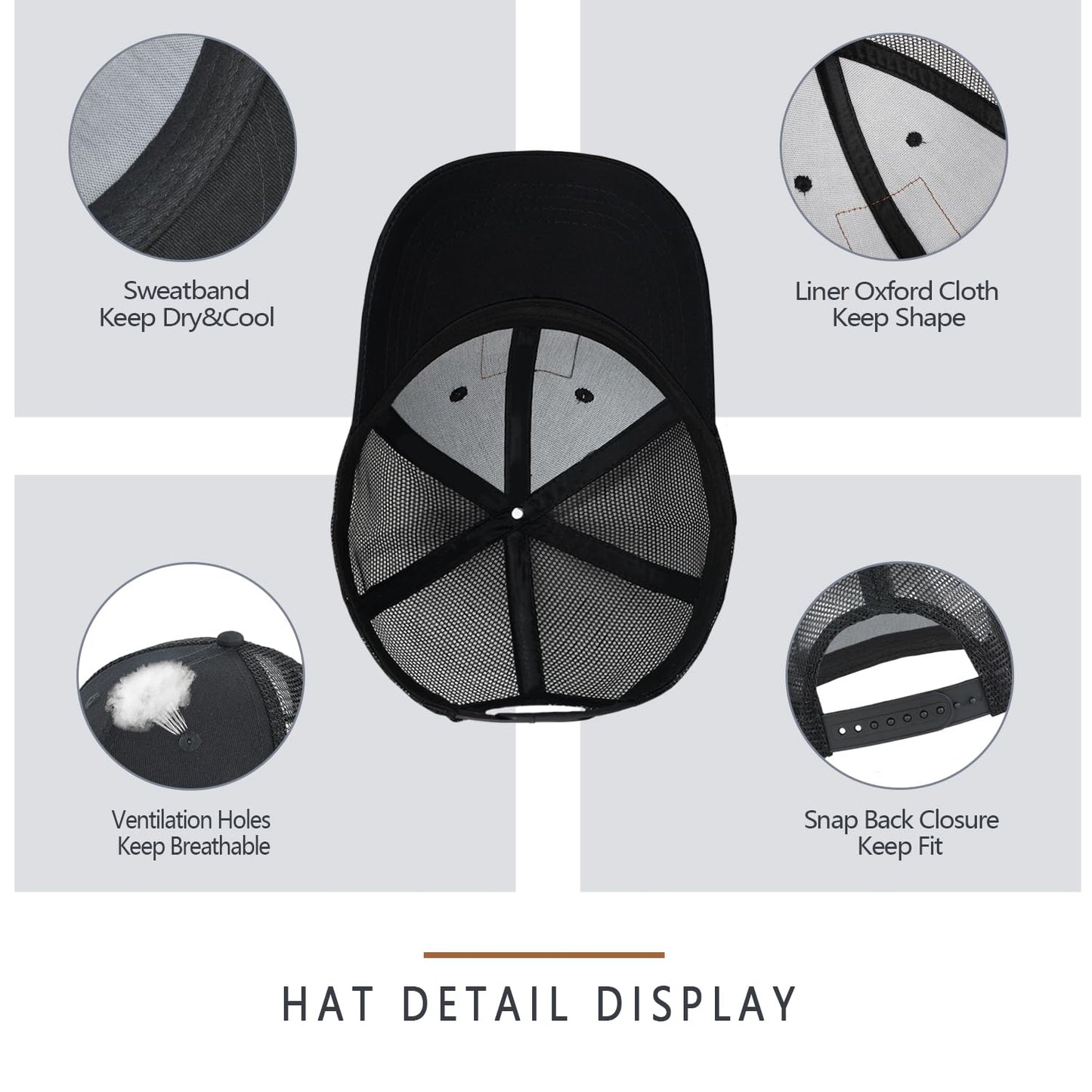 Deer Hunting Hat Hunting Gifts for Men Father's Day Christmas Birthday Gifts for Dad Husband Grandpa Deer Flag Design Snapback Trucker Hat Baseball Cap