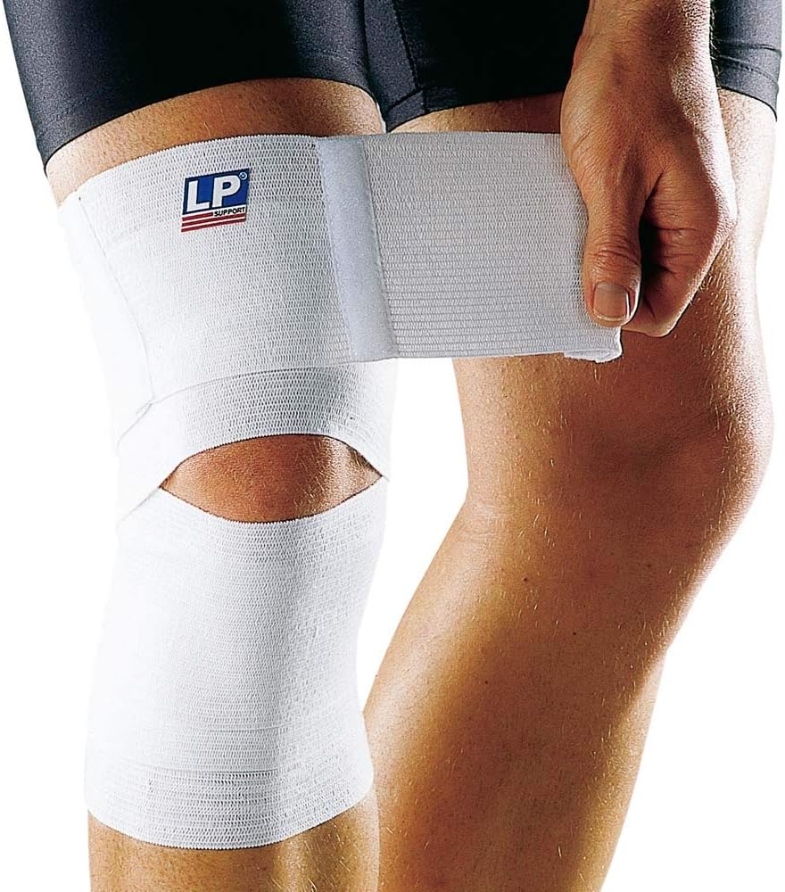 LP SUPPORT Elastic Knee Wrap Compression Bandage - Adjustable Knee Brace - for Sports, Running, Meniscus Tear, ACL, Arthritis Relief