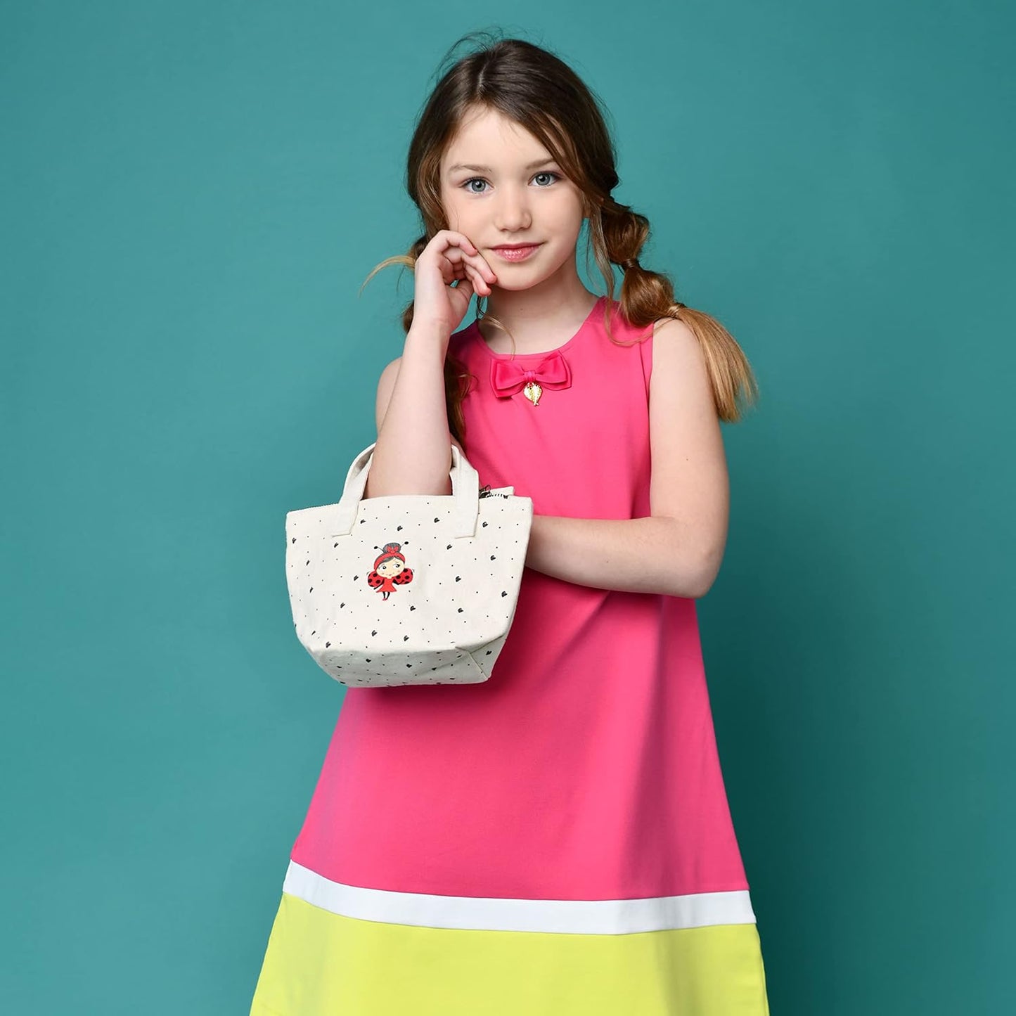 MISS NELLA Kids Bag of Glamorous Picks Makeup & Nail Polish Set Safe and Fun Gift - Hypoallergenic, Dermatologically Tested Kid-Friendly, Non-Toxic, Cosmetic Bag Included – Special Edition