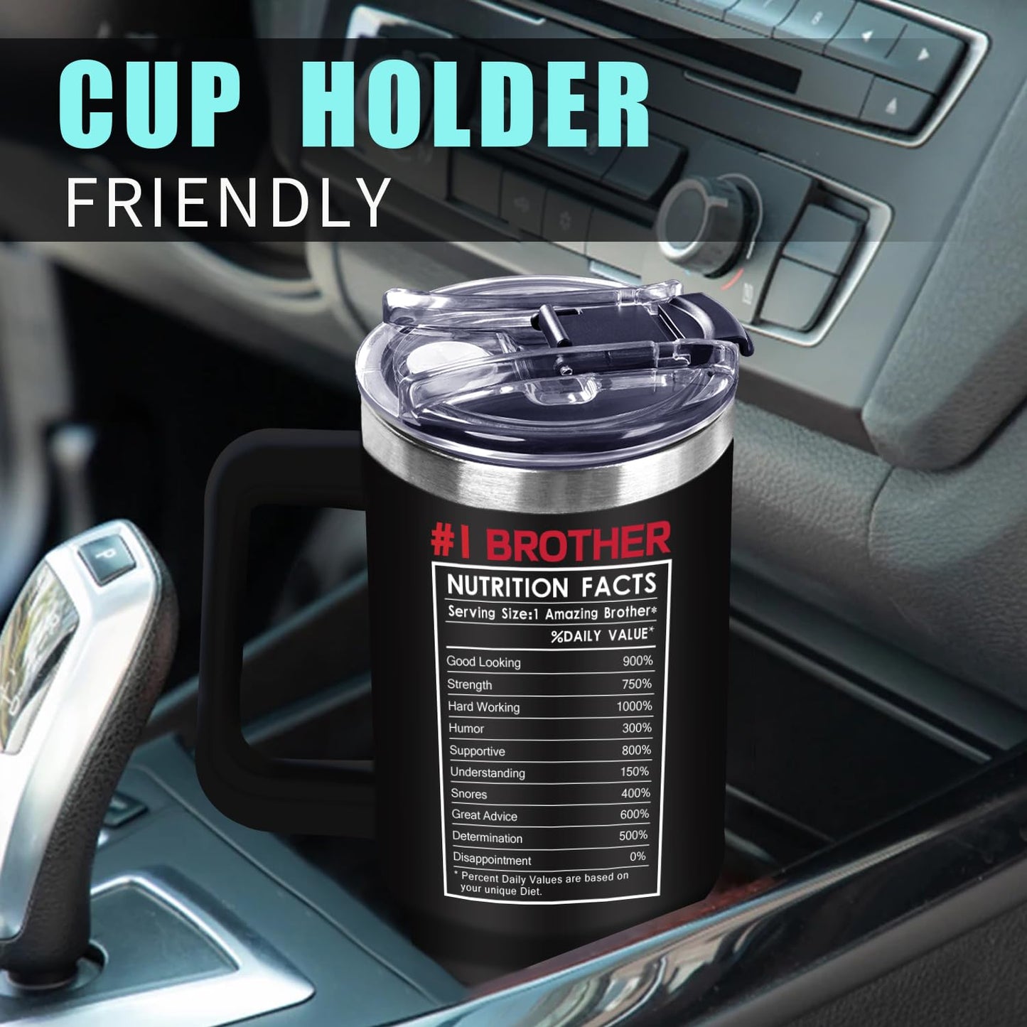 Brother Tumbler Gifts For Fathers Day for Brothers Gift from Sister Big Brother Gifts - Funny 40oz Tumbler- Unique Birthday Present Special Thank You Christmas Gift Cup for Brothers