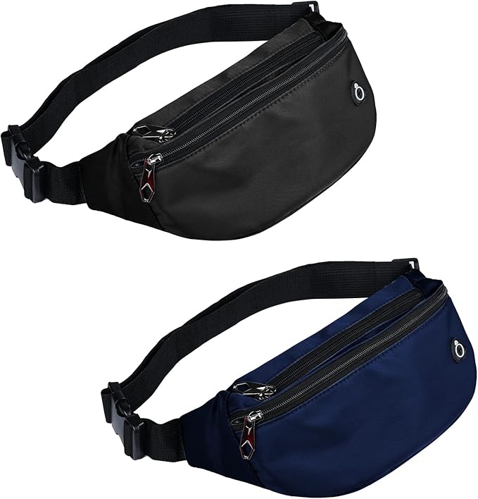 Fanny Packs for Men and Women, Waterproof Sports Waist Pack Bag for Travel Hiking Running Hands-free