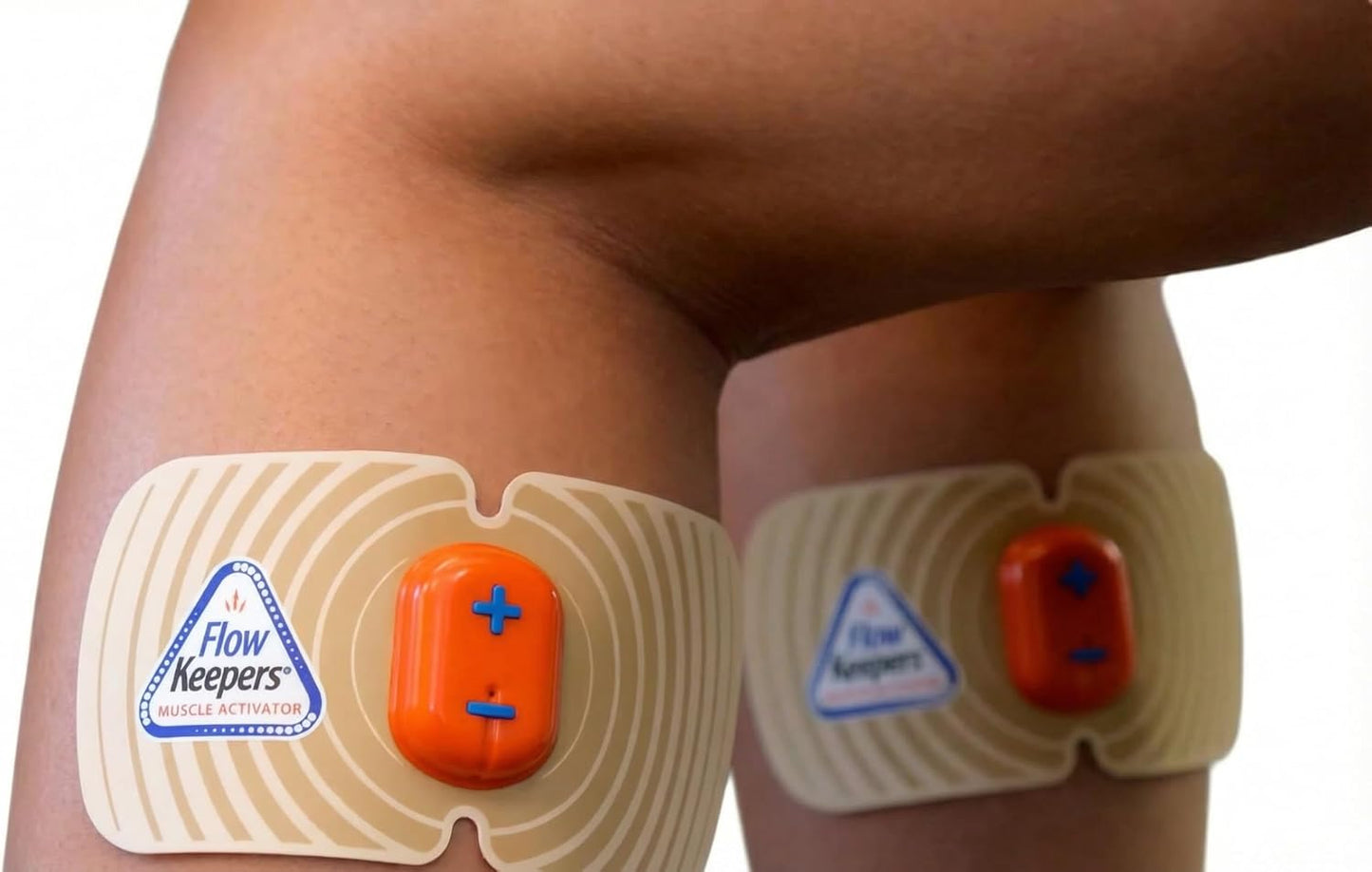FlowKeepers Wireless EMS Calf Circulation Stimulator | FDA-Cleared | Yale-Neurologist Designed | Relieves Tired, Sore and Achy Legs | Soothes Tired Legs | Travel, Office, Home Use | 2-Pack