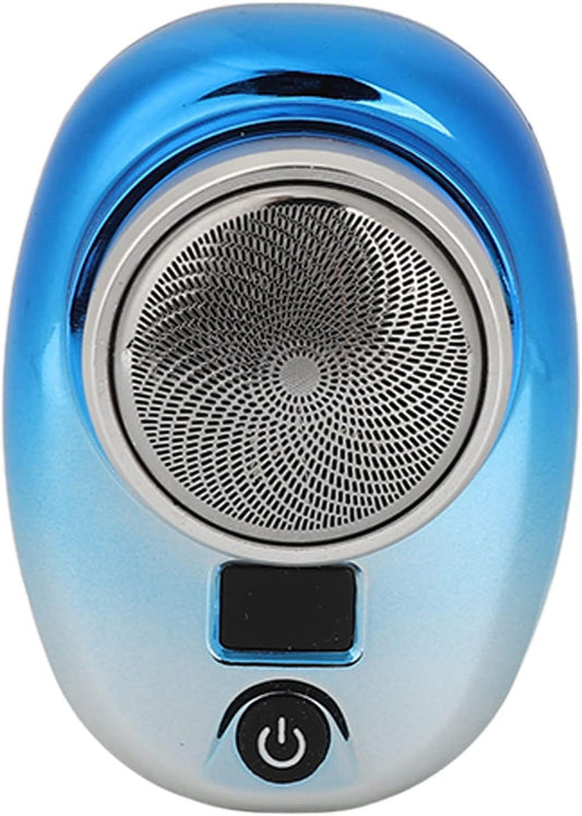 Electric Beard Trimmer Cordless HighPower Portable Mini USB Rechargeable Beard Clipper with LED Display Trimmer for Men Black Silver Gradient (Black Silver Gradient) (Blue Silver Gradient)