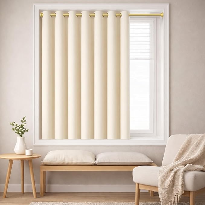 AIZESI Shower Curtain Rod 30 to 64 Inch Adjustable, 7/8" Diameter Gold Spring Loaded Curtain Rods No Drilling Tension Curtain Rods for Window, Bathroom, Doorway, Closet, Kitchen